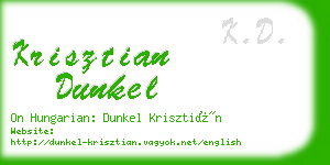 krisztian dunkel business card